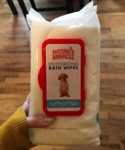 Nature's Miracle Deodorizing Bath Wipes for Dogs 38 51QtOt9fkoL