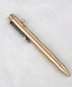 ILEAF Ballpoint Pen Solid Brass EDC Pen, Portable Delicate Signature Pen with Pencil Case and 2 Extra Black Ink Refills 17 51QuzIuAFbL