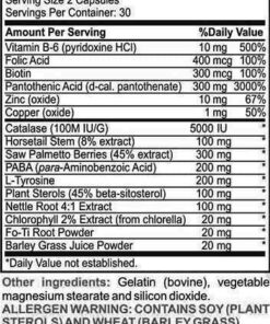 Hairstart XS: Powerful Natural Hair Growth Vitamins, Stops Hair Loss, Balding, Thinning. Promotes Hair Regrowth, All Hair Types, Men and Women, 30 Day Supply 3 51R1AcrLp L