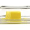 Kangaroo Glass Butter Dish with Lid - Elegant Crystal Glass to Hold Stick of Butter, Block of Cream Cheese & Serving Dish for Dishes & Small Fruits - Clear Butter Tray for Refrigerator & Counter Top 8 51R1PT5QEyL