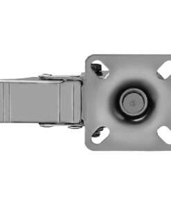 Online Best Service 4 Pack Caster Wheels Swivel Plate On Red Polyurethane Wheels (2 inch with Brake) 2 inch with Brake 23 51R4bQYxqhS