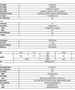 EVGA 100-N1-0400-L1 , 400 N1, 400W, 2 Year Warranty, Power Supply 100-N1-0400-L1 24 51R9kHPW SL
