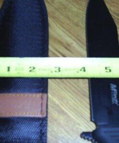 MTECH USA MT-086 Fixed Blade Hunting Knife, Black Straight Edge Blade, Black Handle, 12-1/4-Inch Overall, Black Blade 53 51RAlaQYqTL