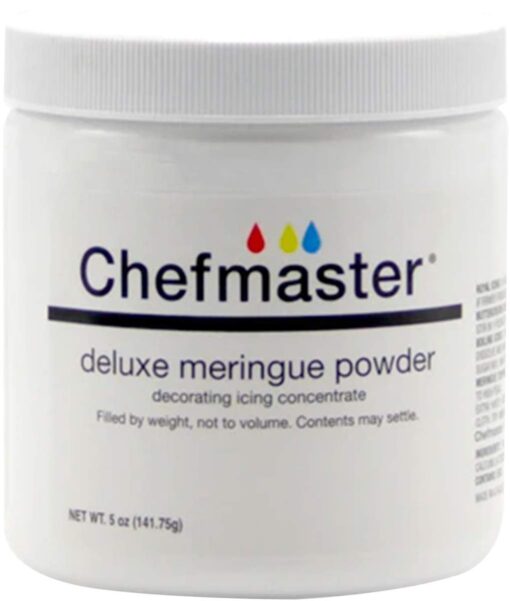 Chefmaster Deluxe Meringue Powder for Baking & Decorating, Certified Kosher Meringue Powder for Buttercream, Royal Icing, Meringue Toppings, Meringue Cookies, and more! 5 oz. Ready to Use Meringue Mix 5 Ounce (Pack of 1)