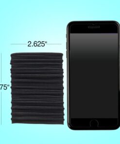 Scunci by Conair No Damage Assorted Sizes Elastics, for Women and Men, Elastic Hair Ties with No Damage in Black, 36 Pack Black Assorted Sizes 19 51REQSI7PL