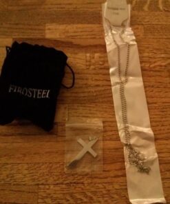 FIBO STEEL Stainless Steel Cross Pendant Chain Necklace for Men Women, 22-30 Inches 50*30*3mm cross, 24 inches chain 46 51RFx9iLdTL