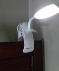 Clip Desk Lamp Table LED Bulb Lamps Set USB Outlet White Modern Shade Gooseneck Dimmable Light Clamp Base Touch Sensor Switch Charging Battery Office Room Bedroom Dorm Kids Small Girls Study Reading 35 51RGUvLP8GL