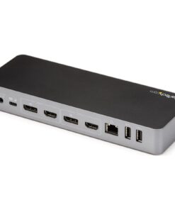 StarTech.com USB-C & USB-A Dock - Hybrid Universal Laptop Docking Station with Dual Monitor 4K60Hz HDMI & DisplayPort - USB 3.1 Gen 1 Hub, GbE - 60W Power Delivery - Windows, Mac & Chrome (DK30C2DPPD) 19 51RI7UjDi8L