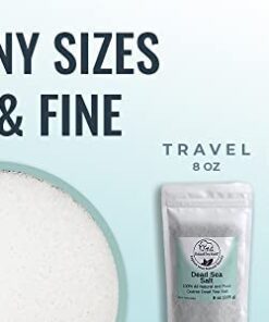 Dead Sea Salt Coarse Grain 100% Natural and Pure for Psoriasis Eczema Acne & Other Dermatological Needs by Natural Elephant (5 Pound Bag (2.25 kg)) 5 Pound Bag (2.25 kg) 14 51RMrO4LmVL