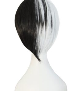 MapofBeauty Mixed Color Short Straight Cosplay Costume Wig (Black/White) 18 51RPcz2G4kL