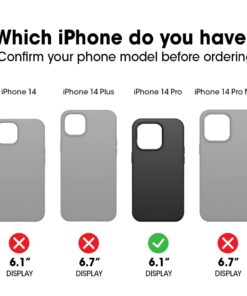 OtterBox iPhone 14 Pro Commuter Series Case - BLACK , slim & tough, pocket-friendly, with port protection 7 51RZvMXZLwL