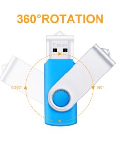 Flash Drive 16GB USB 2.0 10 Pack Swivel Blank Memory Stick Pnstaw Bulk Thumb Drive Pen Drives Jump Drive for Data Storage, File Sharing(10 Pack,Multi-Color) (16GB) 20 51RcB8HPG2L