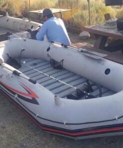 INTEX 68376EP Mariner 4 Inflatable Boat Set: Includes Deluxe 54in Aluminum Oars and High-Output-Pump – SuperTough PVC – Inflatable Thwart Seats – 4-Person – 1100lb Weight Capacity 34 51RctQRE9qL