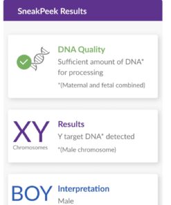 SneakPeek® DNA Test Gender Prediction - Know Baby’s Gender at 6 Weeks with 99.9% Accuracy¹ - Lab Fees Included - Early Boy or Girl Reveal Home Kit (Lancet) 37 51RdegzusKL
