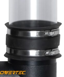 POWERTEC 70148 2-1/2 Inch Dust Control Flex Cuff with Steel Hose Clamps, Hose Connector Rubber Cuff Coupler for Woodworking Dust Collection Fittings, Dust Collector Accessories & Machinery, 1 pack 2-1/2-Inch 24 51RgO67eGEL