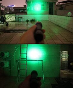 WINDFIRE Waterproof Green Light LED Coyote Hog Hunting Light Lamp Tactical Flashlight Torch with Pressure Switch and Rail Rifle Mount for Picatinny 27 51RmwnU1MMS