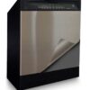 EZ FAUX DECOR Dishwasher Front Door Panel Replacement Peel and Stick Stainless Steel Cover Vinyl Self Adhesive 26" X 36" Waterproof Heat Resisiant Durable Instant Update (Trimmable)