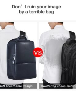 BOPAI Anti-Theft Business Backpack 15.6 Inch Laptop Water-Resistant with USB Port Charging Travel Backpack Anti-Glare Functional Rucksack Light-Weight Backpack for Men (15.6 inch, Black) 38 51RwBSmX6QL