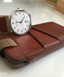 Skagen Men's Ancher Stainless Steel and Mesh Quartz Watch Silver/Brown 22 51RwvOP302L