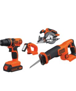 Alternative view of BLACK+DECKER 20V MAX Power Tool Combo Kit, 4-Tool Cordless Power Tool Set with 2 Batteries and Charger (BD4KITCDCRL) 20V 4-Tool Kit