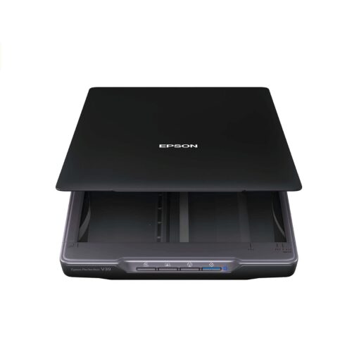 Epson Perfection V39 Color Photo & Document Scanner with Scan-To-Cloud & 4800 Optical Resolution, Black