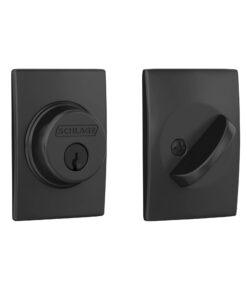 Schlage B60 N CEN 622 Deadbolt with Century Trim, Keyed 1 Side, Highest Residential Security, Matte Black 18 51S2ISUGtIL