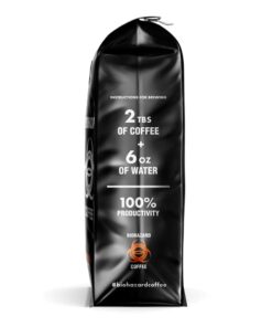 Biohazard Ground Coffee, The World's Strongest Coffee 928 mg Caffeine (16 oz) 1 Pound (Pack of 1) 18 51S2sKfRwL