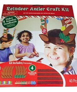 Alternative view of Reindeer Antler Craft Kit - Christmas Reindeer Antler Headband Craft - 40 Pieces - Great for Christmas