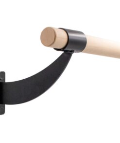 VITA Barre Wall-Mounted Single Ballet Barre, Classic WB15, Wood | Fixed Height, Made in USA, Home, Studio or Gym Exercise Equipment for Kids & Adults | Dance, Fitness, Pilates Black 4 Ft 18 51S4QU829uL