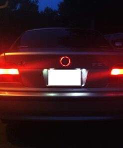 iJDMTOY Compatible With BMW Front Hood or Rear Trunk Lid, Brilliant Red 3.25-Inch 82mm Roundel LED Emblem Background Illumination Lighting Kit 18 51S6yvVd6VL