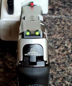 TRUGLO Fiber-Optic Handgun Night Sight | Compact Durable Snag-Resistant High-Visibility Red Front & Green Rear Sight for Handguns Smith & Wesson M&P Set 48 51SH hqfI1L 2