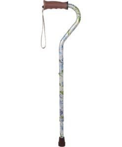 Alternative view of Royal RC Canes Walking Sticks for Men and Women - Stylish Designer Fashionable Walking Canes - Lightweight Aluminum Cool Adjustable Offset Walking Cane with Comfort Grip Heavenly Gardens Offset Walking Cane