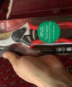 Haus & Garten ClassicPRO 8.5" Bypass Pruning Shears - Premium Garden Shears - Use As Gardening Shears, Garden Clippers, Handheld Heavy-Duty Professional Pruning Shears For Gardening & Pruning Scissors 43 51SOapcuFIL