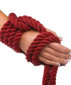Ravenox Natural Twisted Cotton Rope | Made in The USA | Strong Triple-Strand Cordage for Sports, Décor, Pet Toys, Crafts, Macramé & Indoor Outdoor Use| by The Foot & Diameter (Multiple Color) Burgundy 1/2 Inch x 100 Feet 13 51SPdTT4hQL