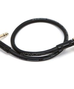 Monoprice 1/4-Inch TRS Right Angle Male to 1/4-Inch TRS Right Angle Male Cable - 1.5 Feet - Black, 16AWG, Gold Plated - Premier Series Cable Cord 6 51SQrnLVjeL