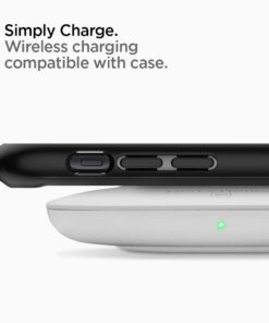 Alternative view of Spigen Ultra Hybrid [Anti-Yellowing] [Military Grade] Designed for iPhone XR Case, 6.1 inch Cover - Matte Black