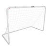 Franklin Sports Competition Soccer Goals - Backyard Portable Steel Soccer Goals - Adult + Youth Soccer Goal with Net + Ground Stakes Included - Multiple Sizes + Colors Non-Folding 6' x 4' White 14 51SbIYeHwVL