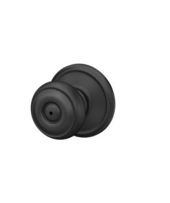 Schlage F40 GEO 622 Georgian Door Knob, Bed & Bath Privacy Lock, Matte Black 16 51Sdawd1AtL