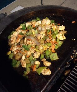 Little Griddle KQ-17-R Stainless Steel Outdoor BBQ Griddle, 17 x 14, For Charcoal Kettle and Kamado Grills, Fun to Use, Easy to Clean 43 51Sdj fHrDL