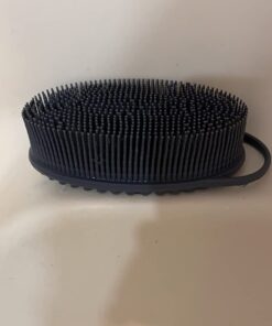 Avilana Silicone Body Scrubber, Gentle exfoliating Body Scrubber That's Easy to Clean, Lathers Well, Long Lasting, and More Hygienic Than Traditional Shower Loofah (Style 1-Gray) Style 1-gray 36 51Sfo9fdl0L