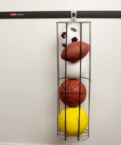 Rubbermaid Garage FastTrack Vertical Ball Rack, Satin Nickel, Wall Mounted Storage System, Holds up to 50 pounds, for Home/Garage 36 51SgPBEU9L