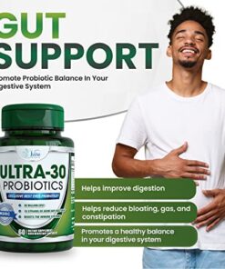 Probiotic, Probiotics for Women Men Adults Probiotics for Digestive Health, Immune Support Probiotic Supplement With Organic Prebiotics And Probiotics & Lactobacillus Gasseri Mens & Womens Gut Health 28 51Sjf4kKv7L