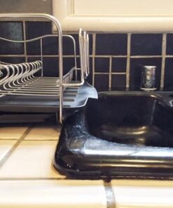 Polder KTH-615 Dish Rack & Tray 4 PC Combo– Advantage System Includes Rack, Drain Tray, Removable Drying Tray & Cutlery Holder – Stainless Steel & Plastic 4-piece 61 51SlziPUS2L 1