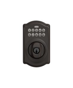 Schlage BE365 V CAM 716 Camelot Keypad Deadbolt, Electronic Keyless Entry Lock, Aged Bronze 29 51Spxjrq6OL