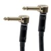 Monoprice1/4-Inch TS Right Angle Male to 1/4-Inch TS Right Angle Male Cable - 3 Feet - 16AWG, Gold Plated - Premier Series Audio Cable Cord 3ft 42 51SrGZEMRIL
