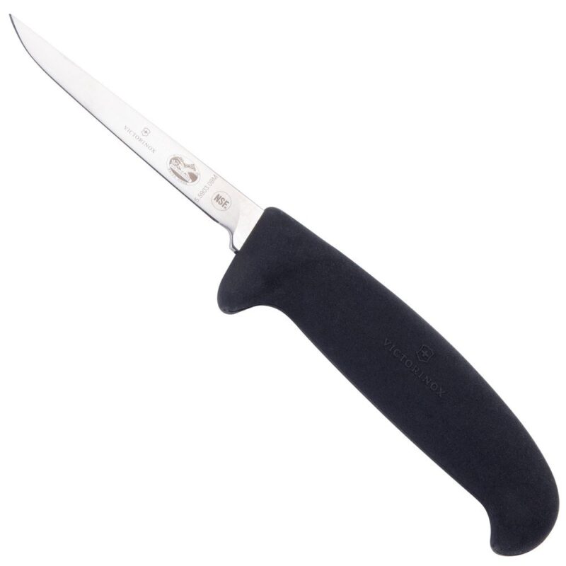 Catalog 7 Victorinox Poultry, 3-3/4" Straight Vent, Boning, Medium Black Fibrox Pro Handle