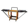 Bora Portamate - PM-8000 Miter Saw Stand Work Station | Mobile Rolling Table Top Workbench | Orange & Grey with Folding Wing Extensions Orange/Black 14 51SyIhYif6L