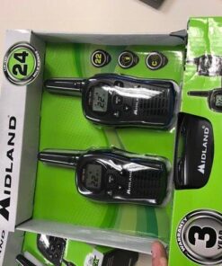 Midland - LXT500VP3, 22 Channel FRS Walkie Talkies with Channel Scan - Extended Range Two Way Radios, Silent Operation, Batteries Included (Pair Pack) (Black) Pair Pack - Black 40 51SyLWTNm2L