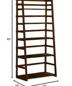 SIMPLIHOME Bedford SOLID WOOD Universal TV Media Stand, 53.9 inch Wide, Living Room Entertainment Center, Storage Cabinet with Glass Doors, for Flat Screen TVs up to 60 inches in Dark Tobacco Brown 28 51T M0 bHVL