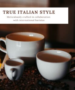 Konitz Coffee Bar Cappuccino Coffee Cups Set with Saucers, White Cappuccino Cups Set of 4 - 6 oz Coffee Cup Set with Saucers, Porcelain Cappuccino Cup 1 Giftboxed Set 34 51T7oefWocL